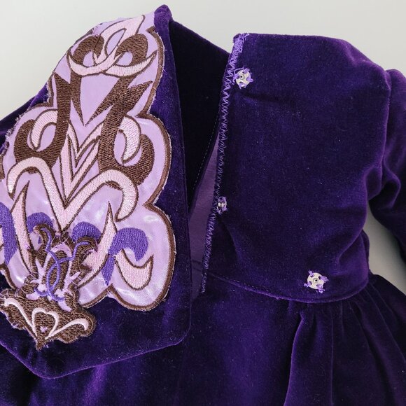 New Custom Handmade Irish Dancing Velvet Solo Dress Outfit For 18 Inch Dolls - Picture 8 of 10
